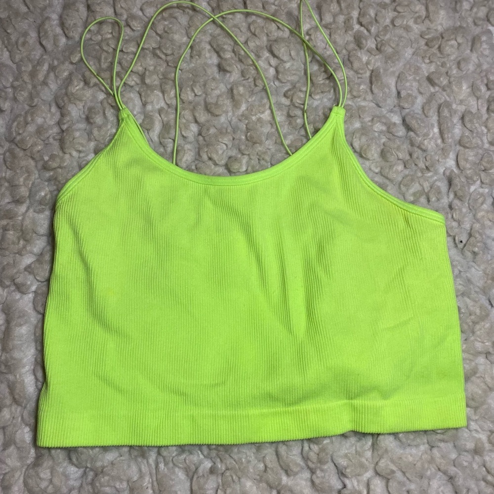 neon crop top
